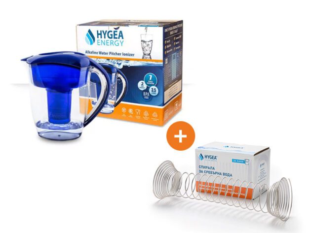 Промо пакет кана Hygea Energy + спирала за сребърна вода за кани Hygea Silver Water