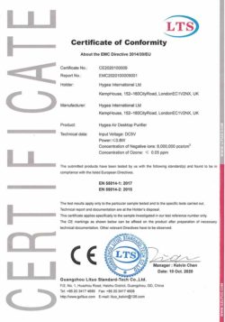 Hygea Air Desktop CE сертификат